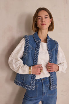 Picture of SLEEVELESS COTTON CARDIGAN PRISKA